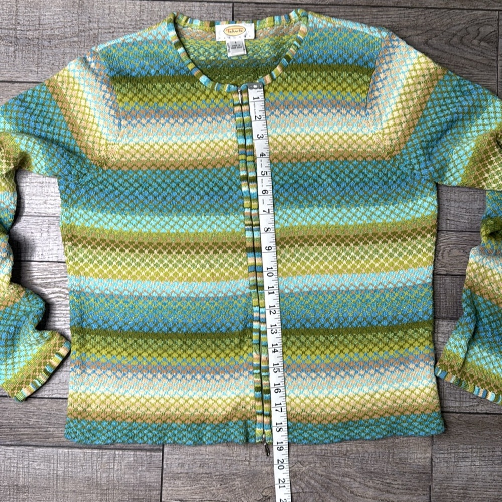 Talbots Multicolor Striped Cardigan - Picture 3 of 7